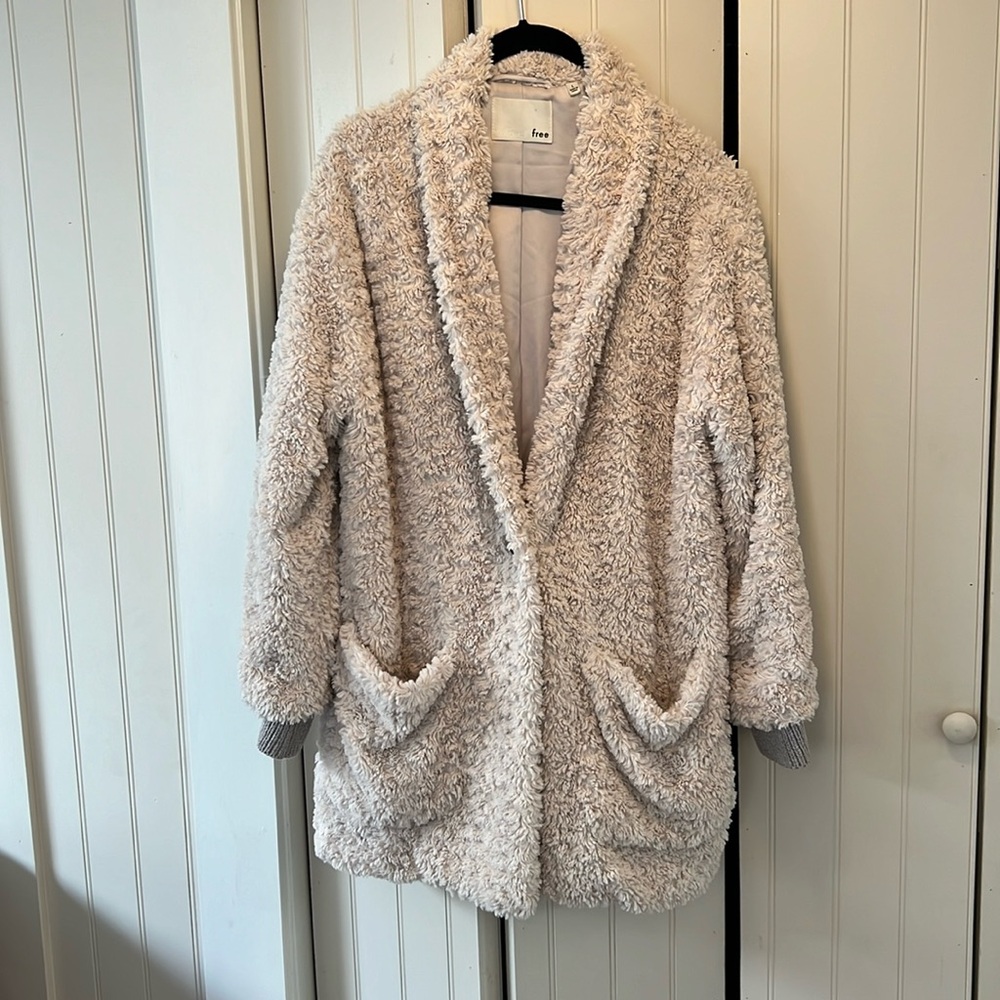 Aritzia Wilfred free teddy coat